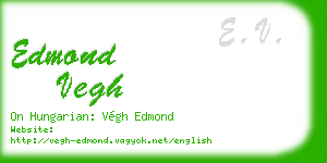 edmond vegh business card