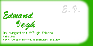 edmond vegh business card